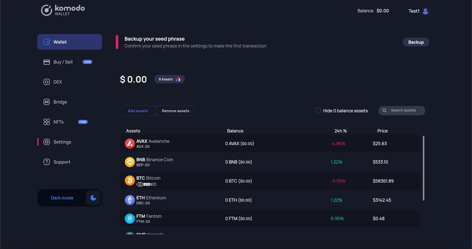  How to Create Wallet in Komodo Web Wallet